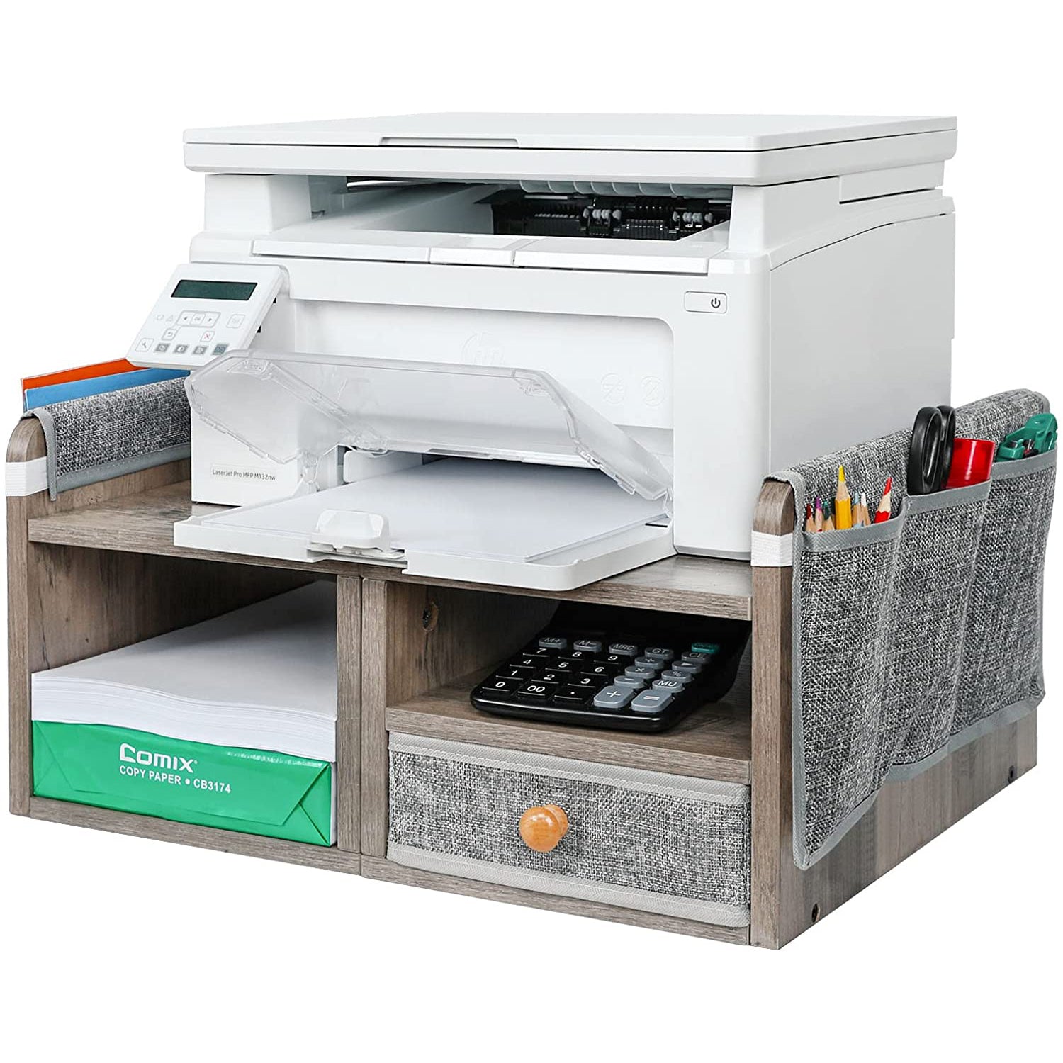 Wooden desktop printer stand Xcosrack