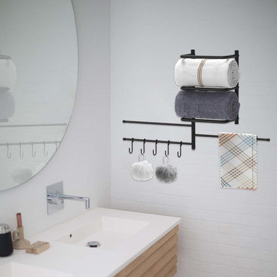Bathroom Towel Hanging Rack Makes Things Easily Manageable