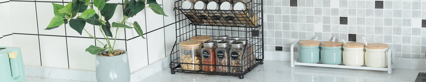 Spice Rack Organizers for Kitchen Cabinets