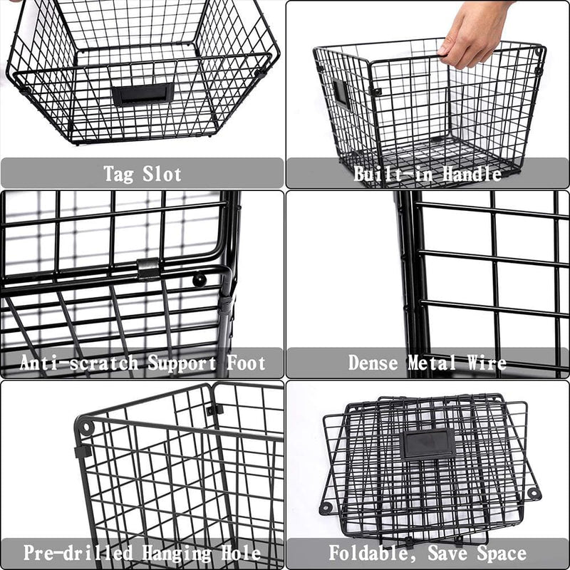 metal baskets with handles X-cosrack
