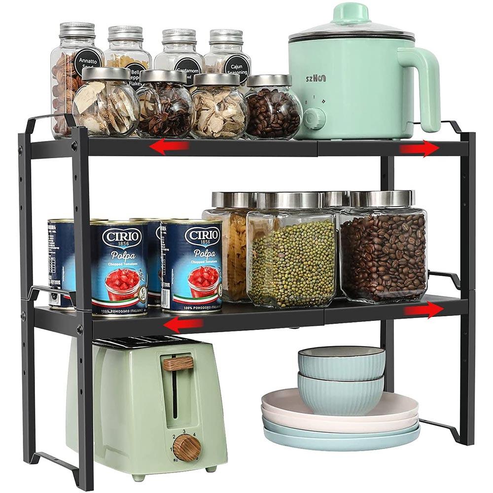 Spice Rack 2 Tier Standing Rack (Large Size), OOFO Kitchen