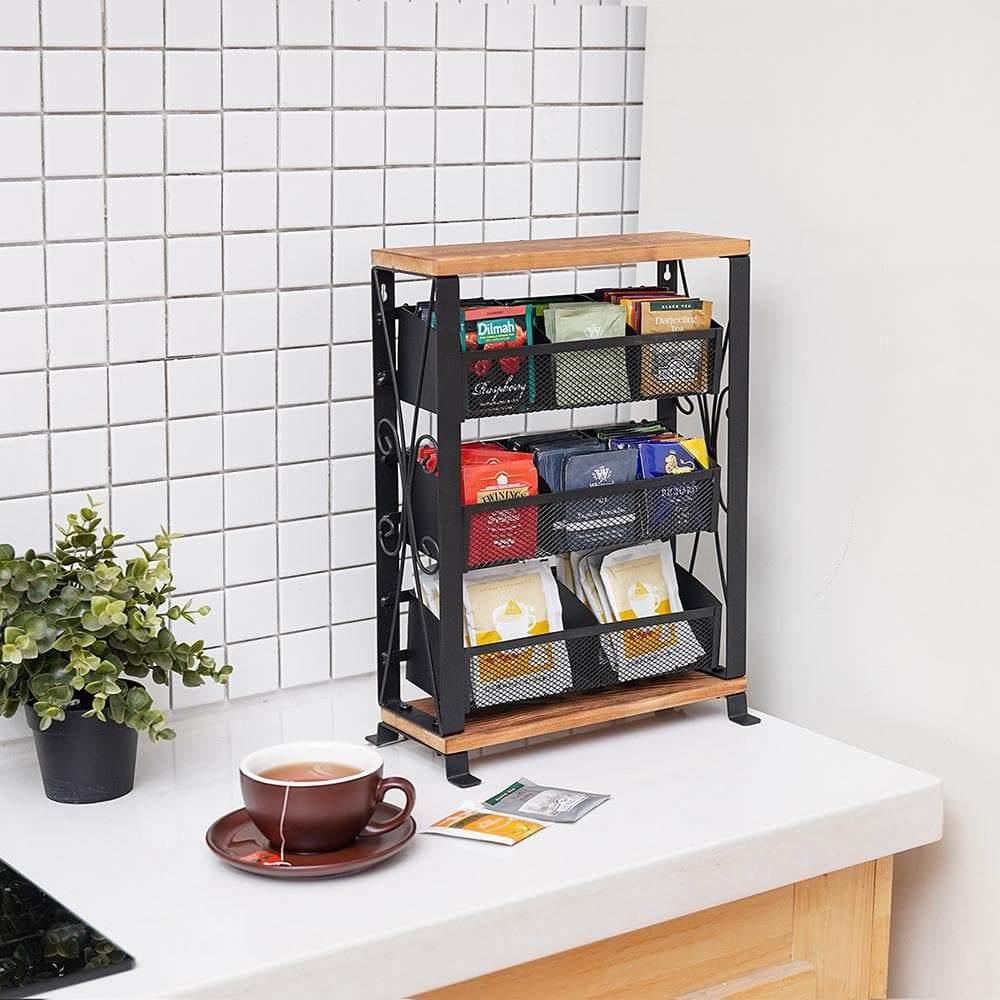 3-Tier Tea Bags Organizer, Tea Stand | X-cosrack