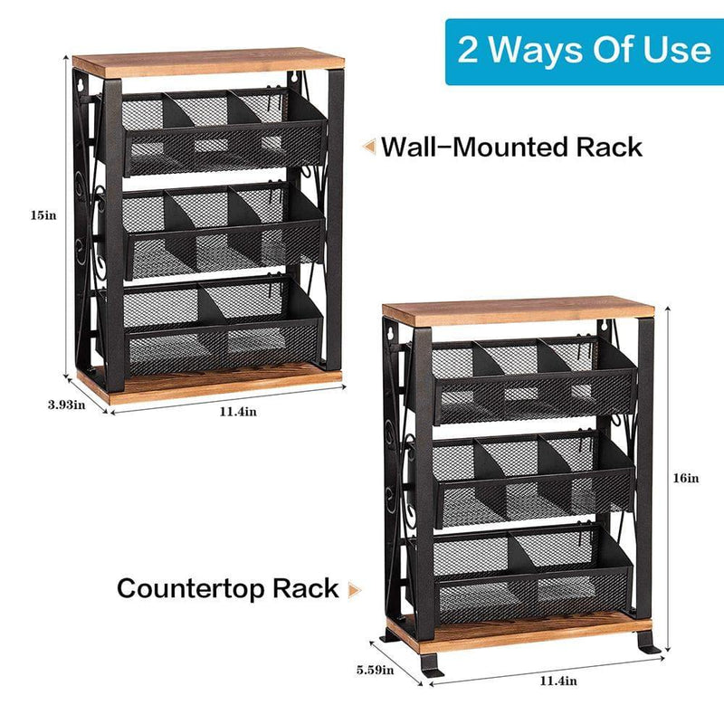 countertop tea bag storage X-cosrack