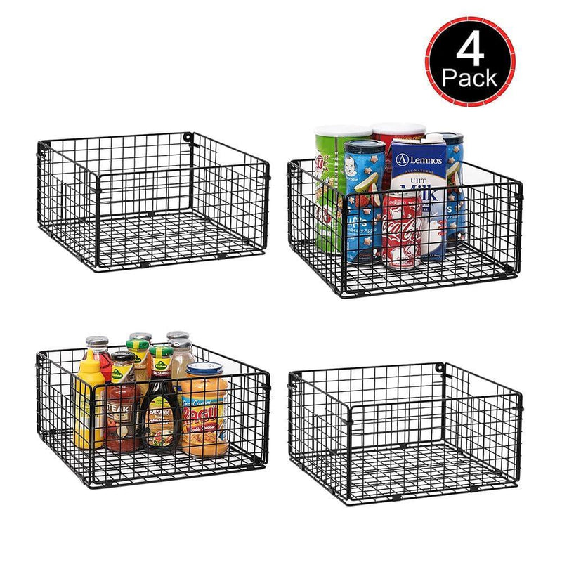 foldable storage baskets 4-pack X-cosrack