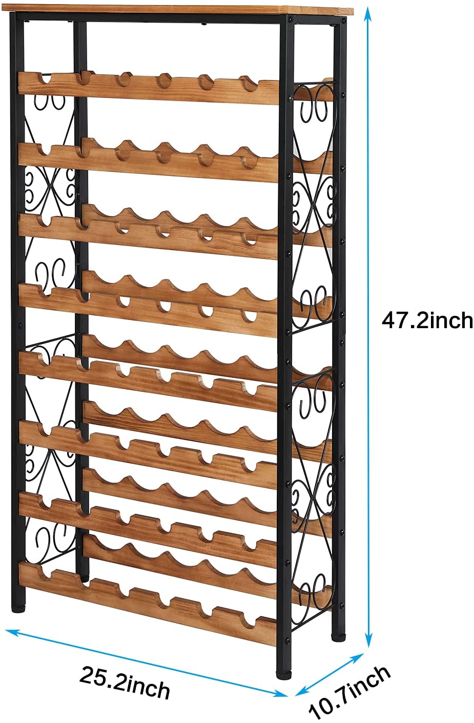 Wine Storage Racks 48 Bottles, 8 Tier | X-cosrack