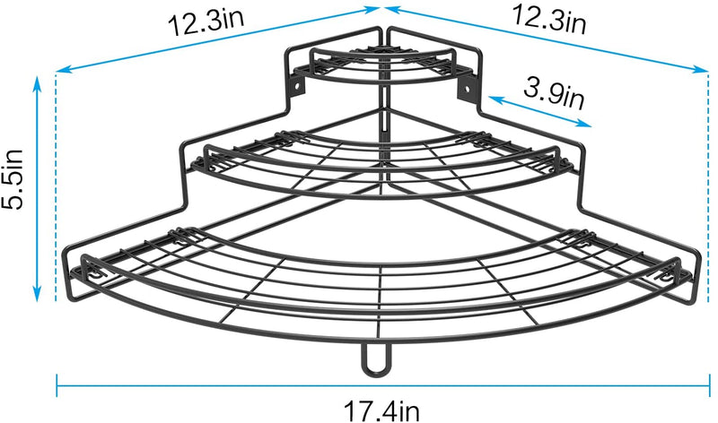 2 Pack Corner Spice Rack
