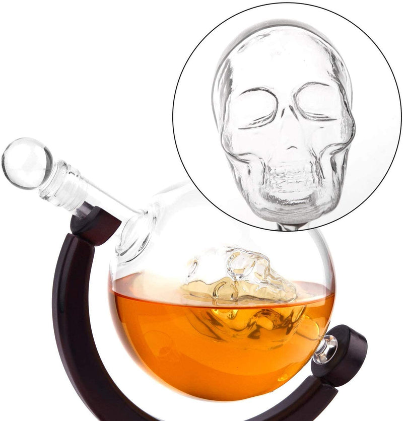 Skull Whiskey Decanter Set