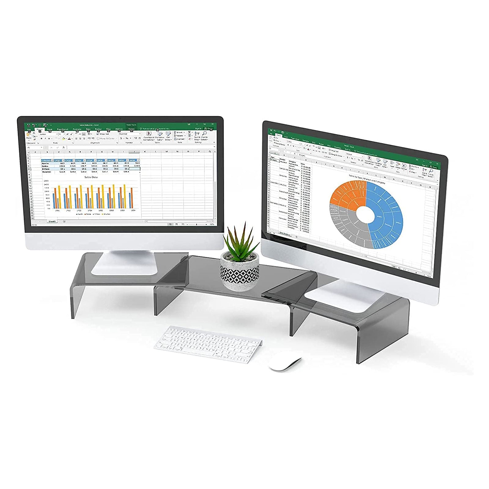 Clear acrylic computer monitor stand | X-cosrack