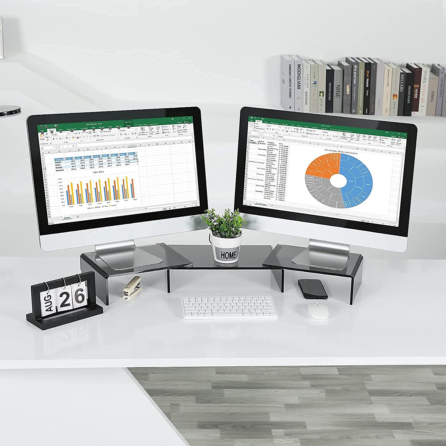 Clear acrylic computer monitor stand | X-cosrack