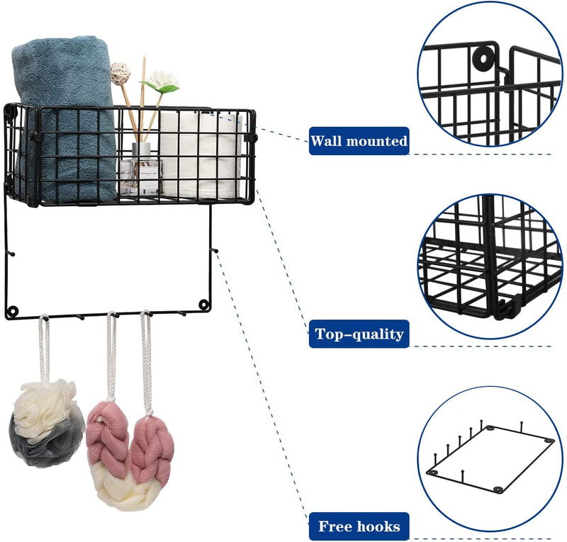 2PCS Hanging Wire Basket