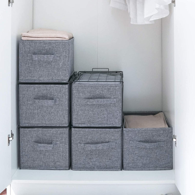 Stackable Storage Bins with Shelves