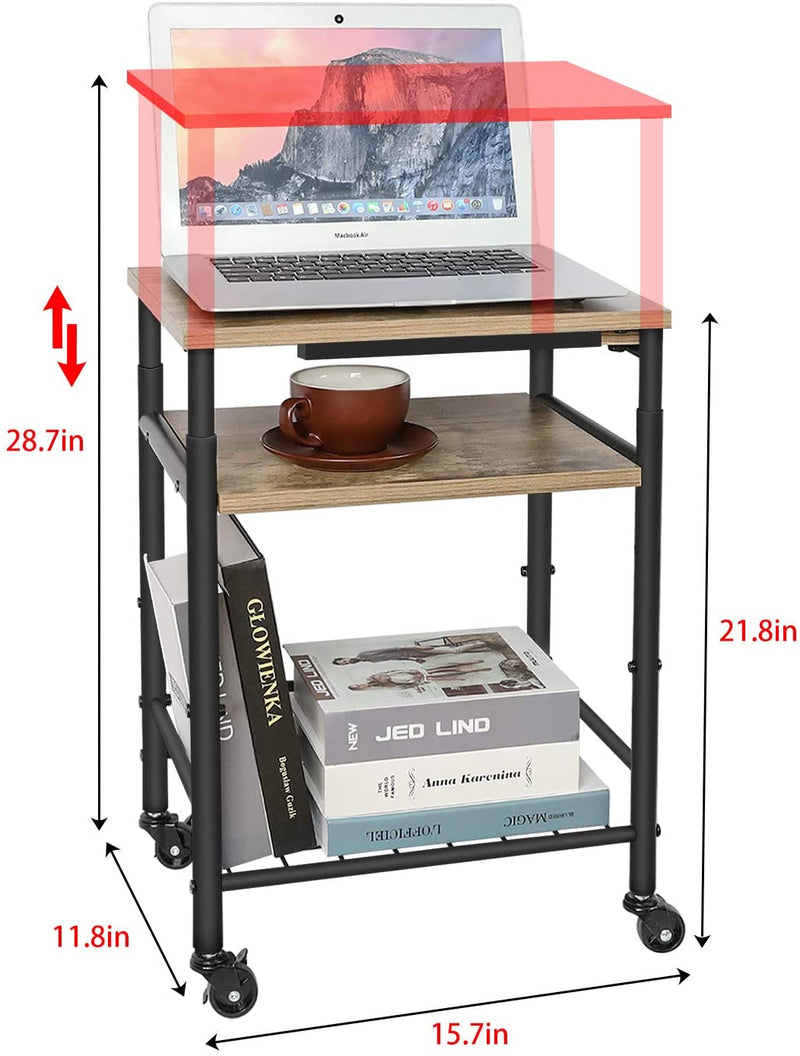 Adjustable Height End Table