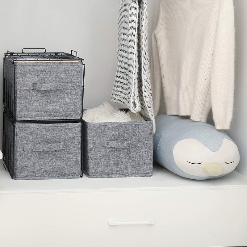 Stackable Storage Bins with Shelves