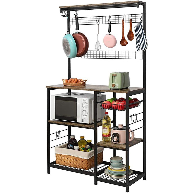 bakers rack microwave stand scene map