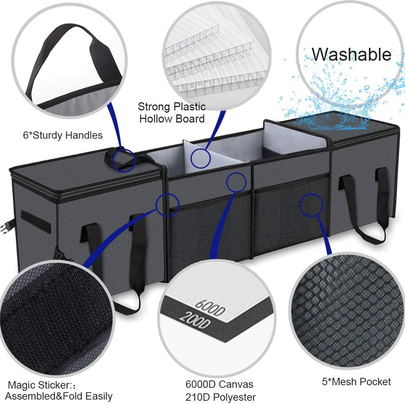 car trunk storage containers details