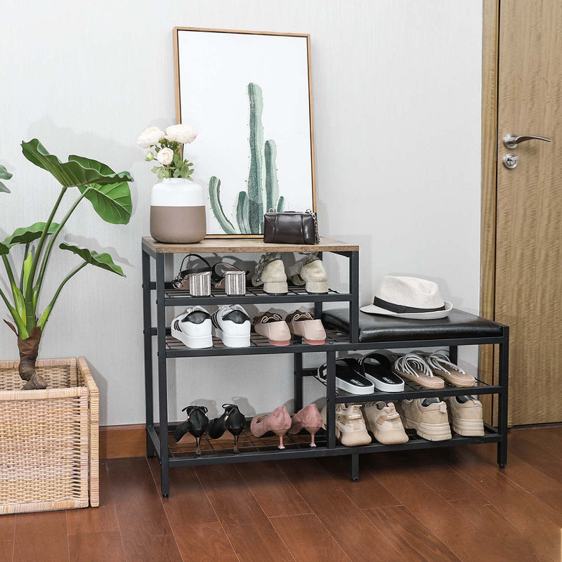 entryway shoe rack at the door