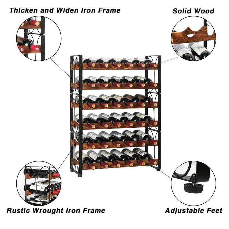 floor standing wine rack detail show