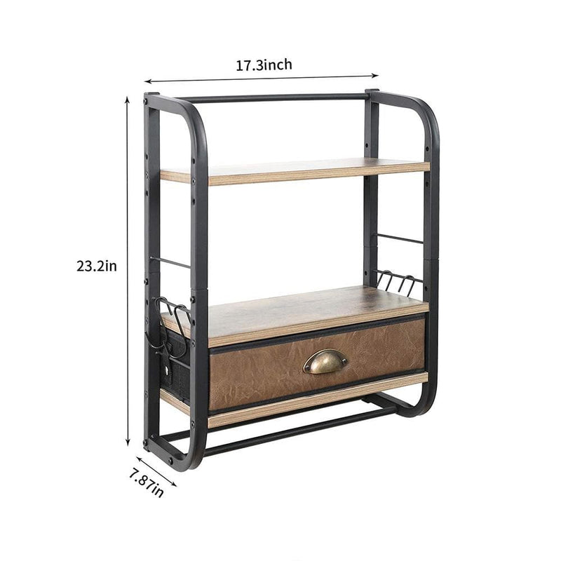 metal towel shelf size chart