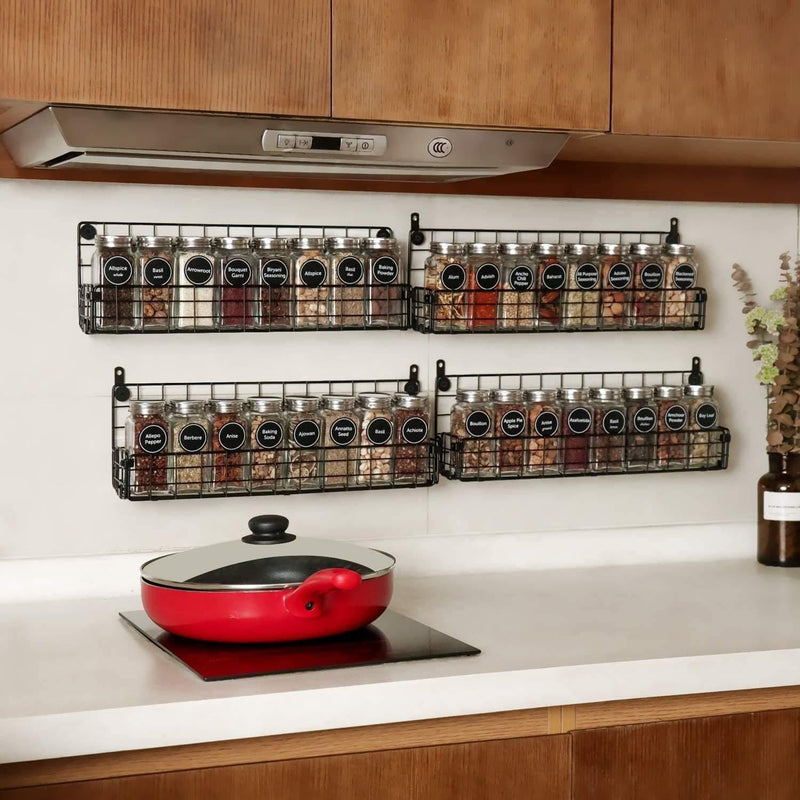 mounted spice rack wall