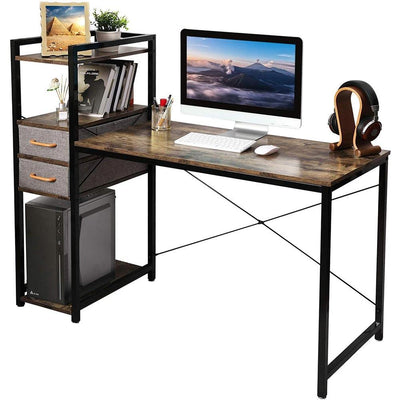 office computer desk with storage