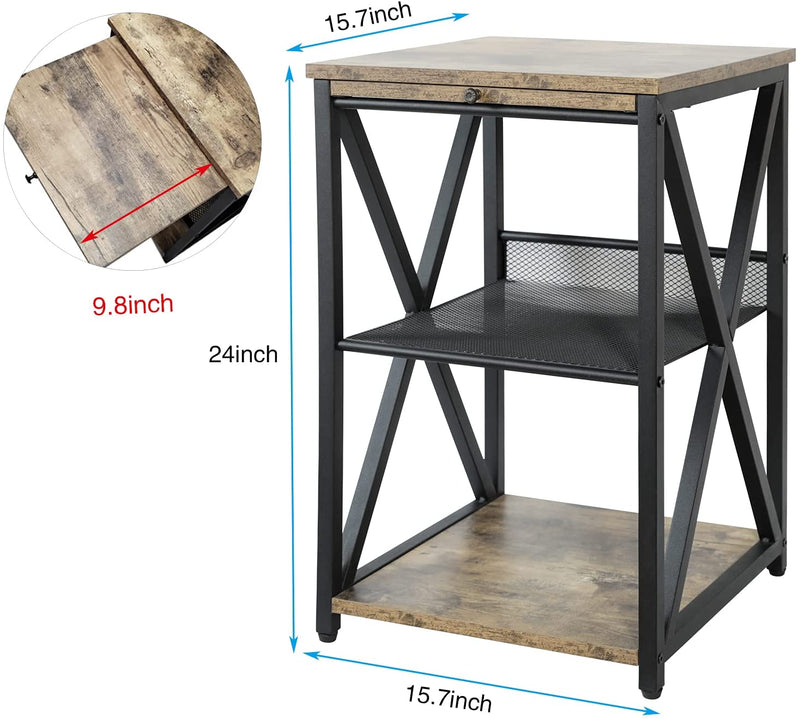office side table size chart