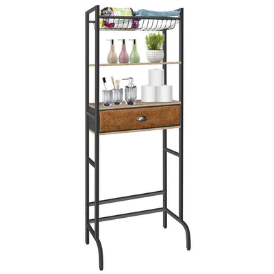 over the toilet rack with 3-tier, 1-drawer