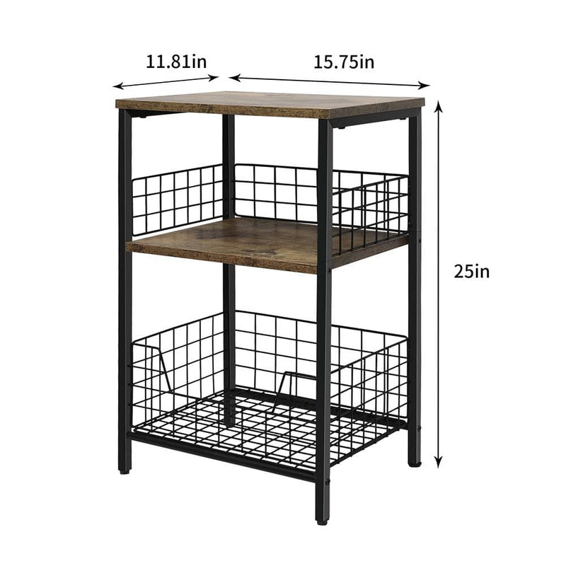side tables for bedroom size chart