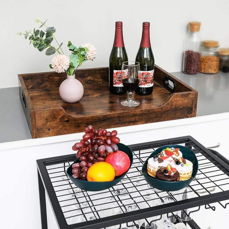 small wine cart top can be used separately