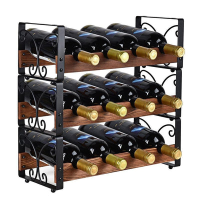 stackable wine racks 12 bottles