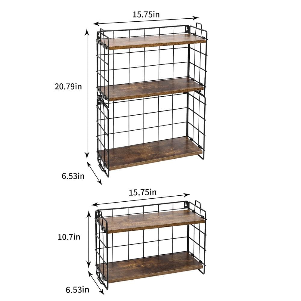 Stackable Spice Rack 3-Tier Wooden | X-cosrack