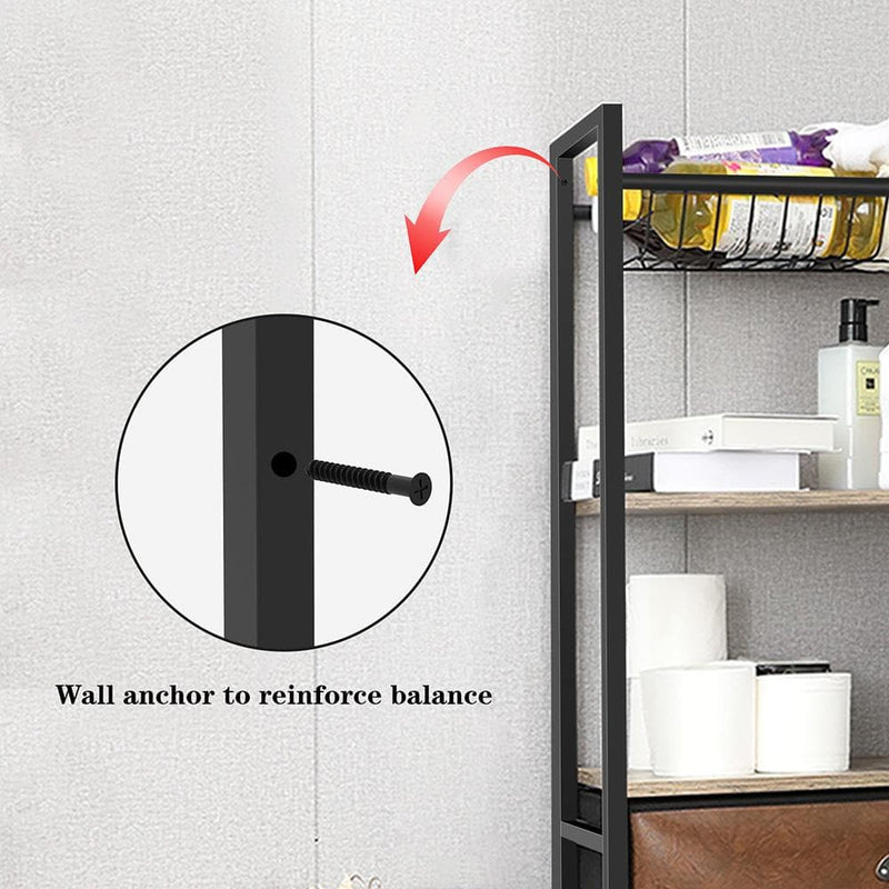 towel rack over toilet wall anchor to reinforce balance