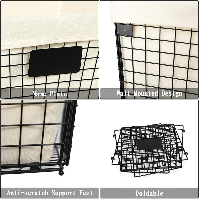 wire basket with liner scene map